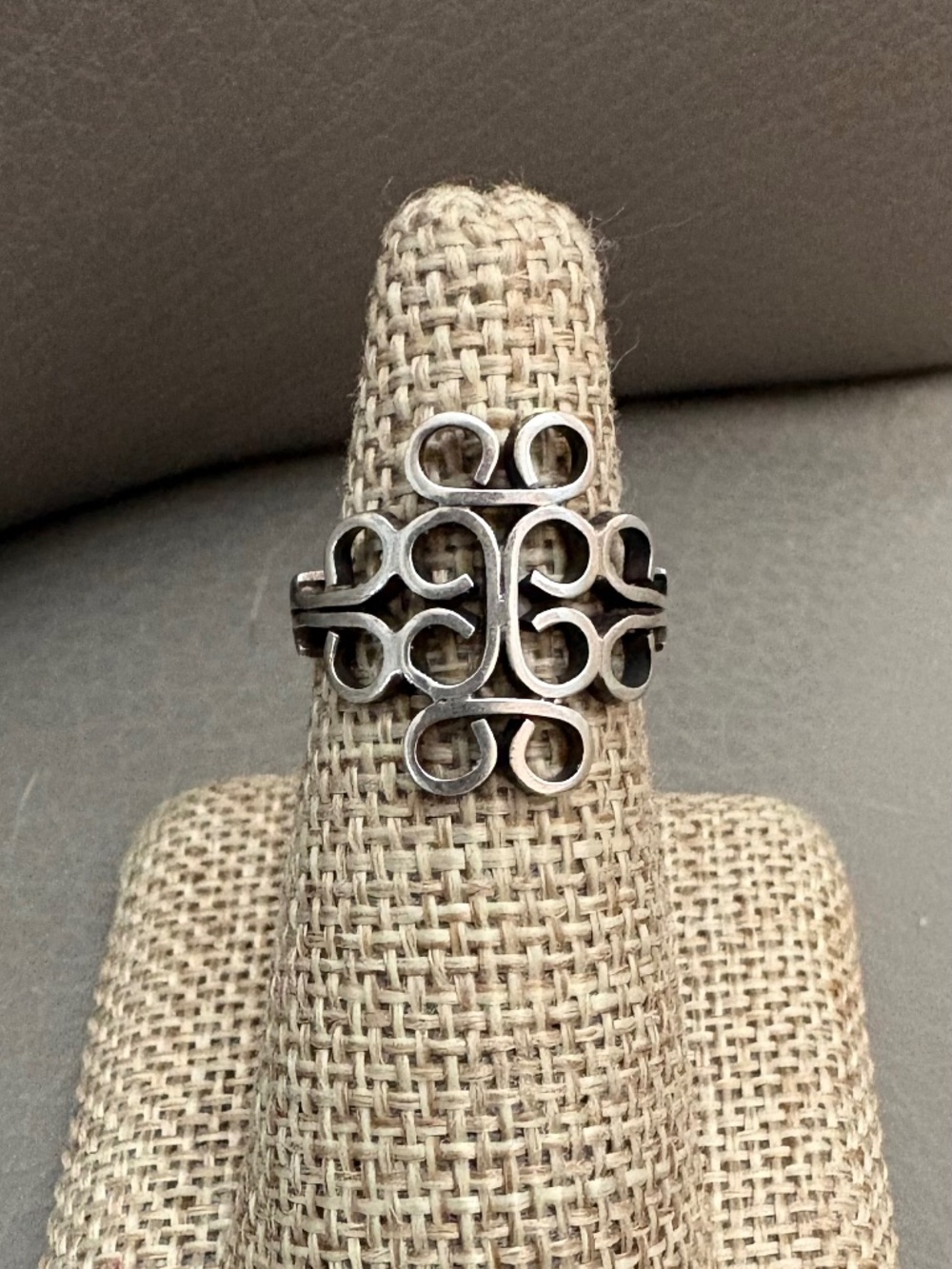 Vintage Taxco Mexican Sterling Silver Ring Size 5.5